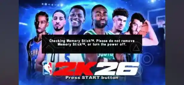 NBA 2k26 PPSSPP Screenshot 1